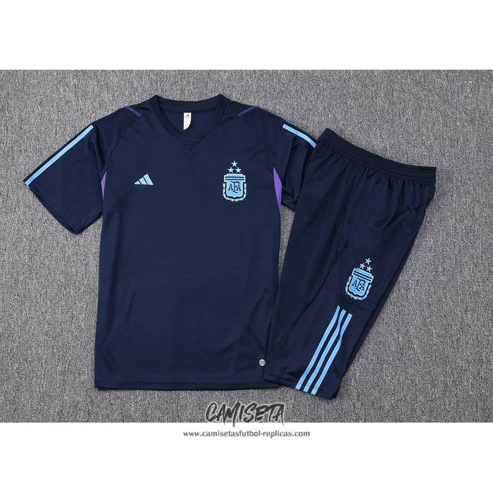 Chandal del Argentina 2023-2024 Manga Corta Azul - Pantalon Corto